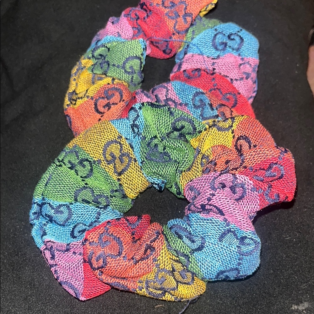 Multicolor Designer Hair Scrunchie